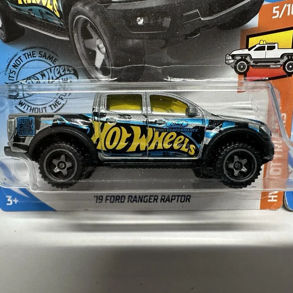 Hot Wheels Ford Ranger Raptor Lot 3 White Red Blue Speed Graphics Truck